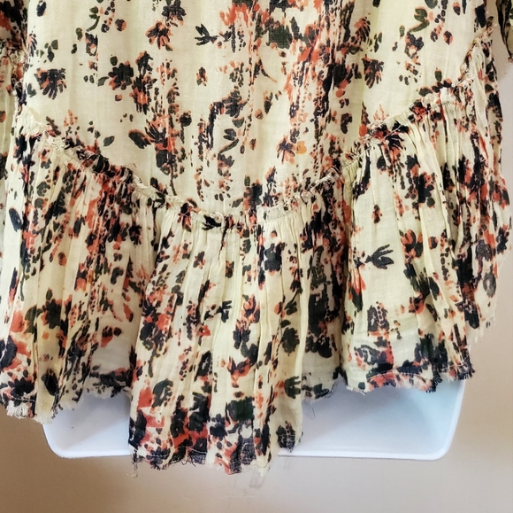 Free People Oversized Floral Print Off Shoulder or On Top - Picture 6 of 16